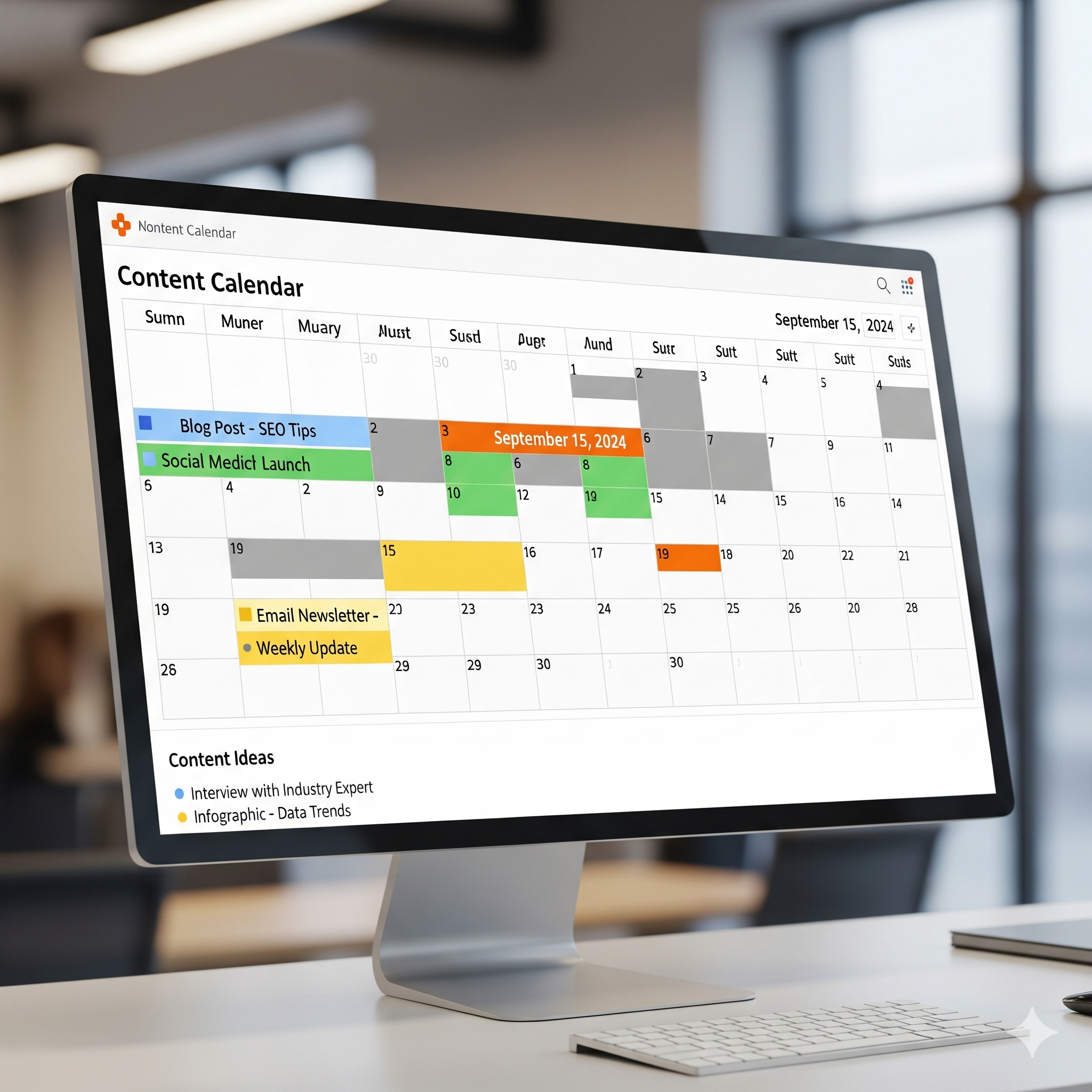 Content Calendar Template