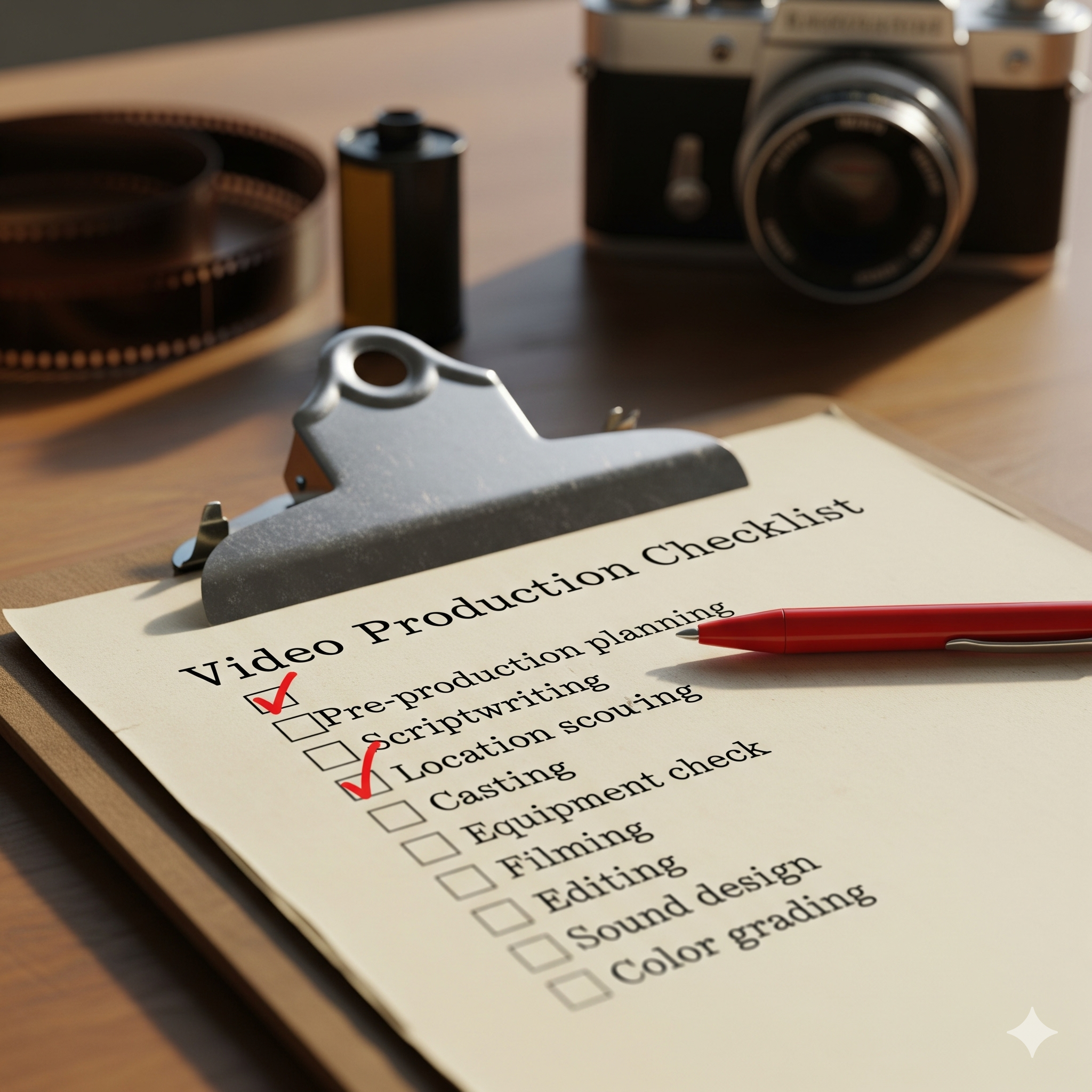 Video Production Checklist